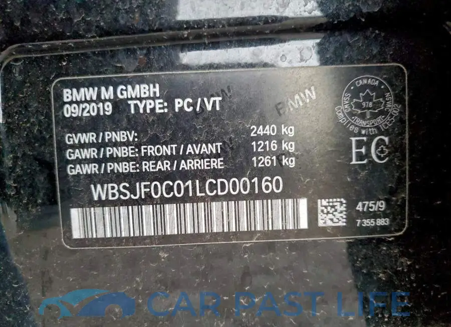 WBSJF0C01LCD00160# 12