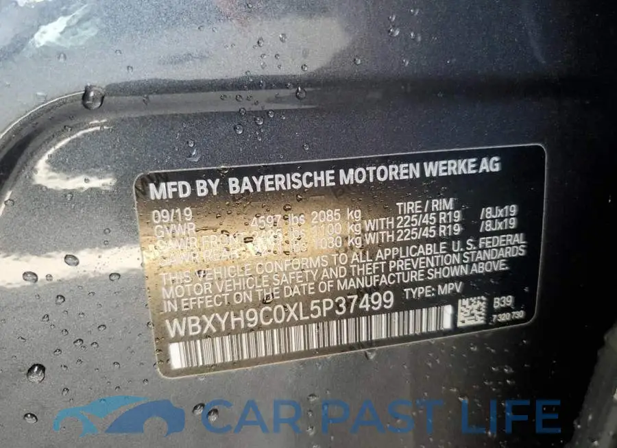 WBXYH9C0XL5P37499# 13