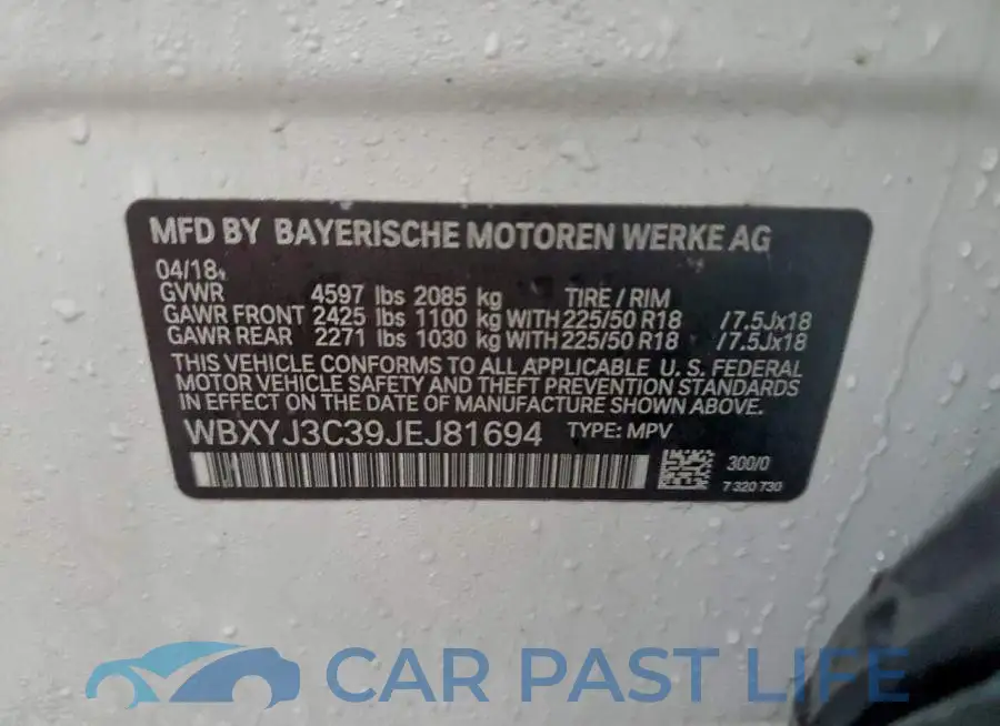 WBXYJ3C39JEJ81694# 13