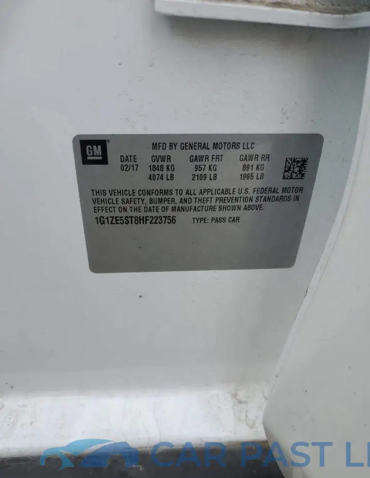 1G1ZE5ST8HF223756# 12