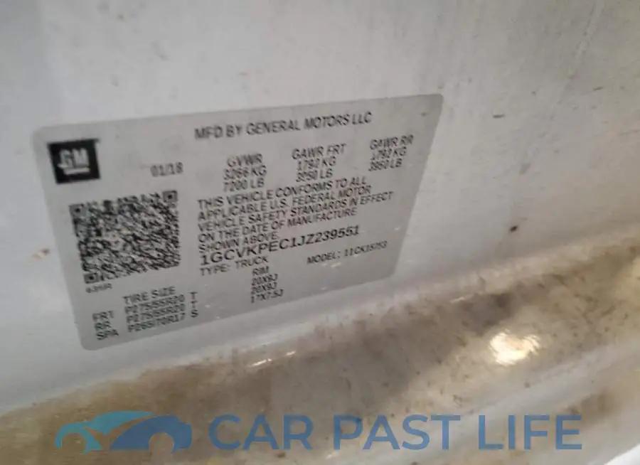 1GCVKPEC1JZ239551# 12
