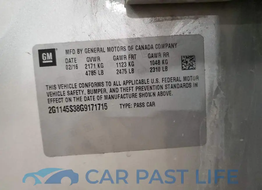 2G1145S38G9171715# 12