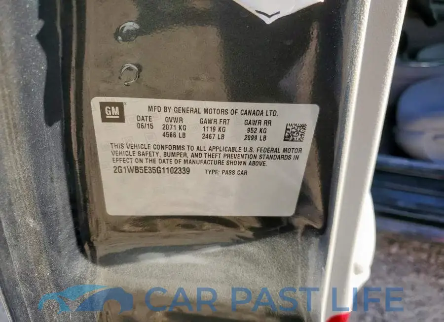 2G1WB5E35G1102339# 12
