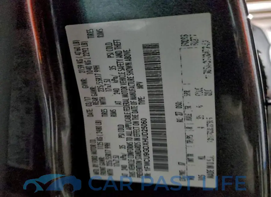 1FMCU9GDXHUD25060# 13