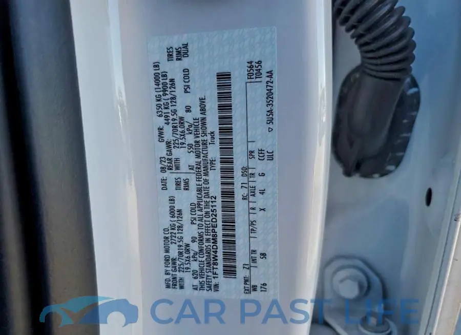 1FT8W4DM8PED25112# 12