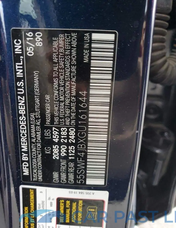 55SWF4JBXGU161644# 12