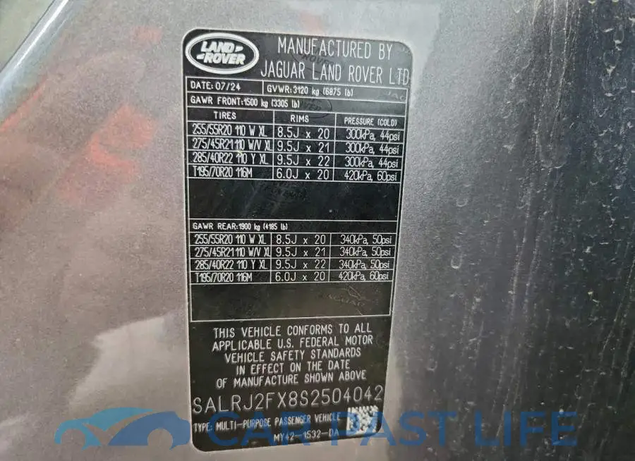 SALRJ2FX8S2504042# 14