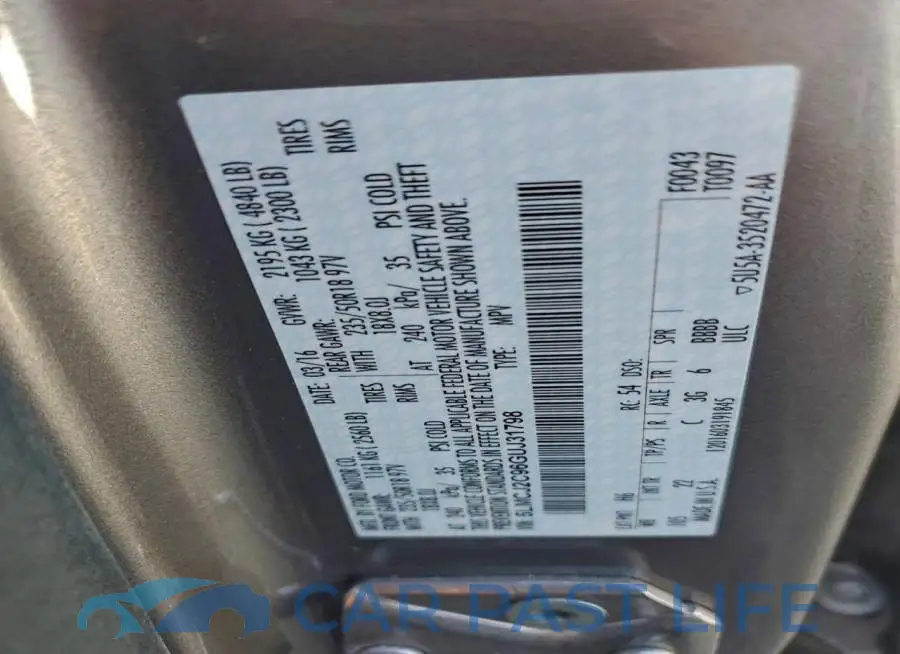 5LMCJ2C96GUJ31798# 13