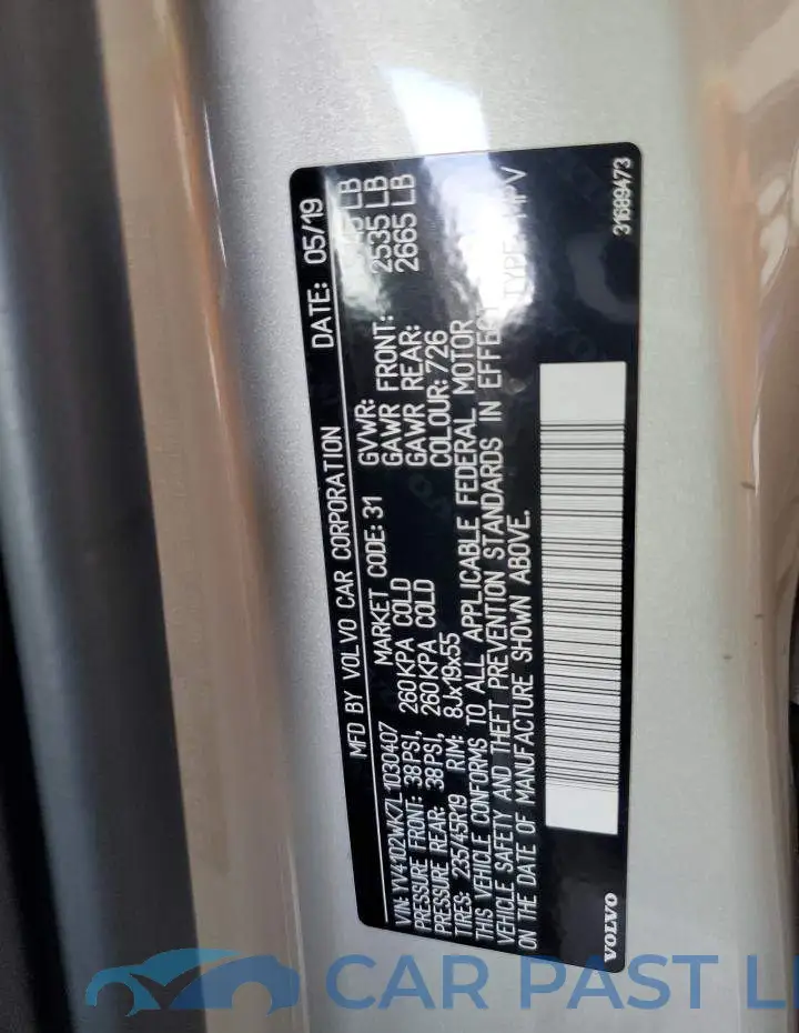 YV4102WK7L1030407# 13