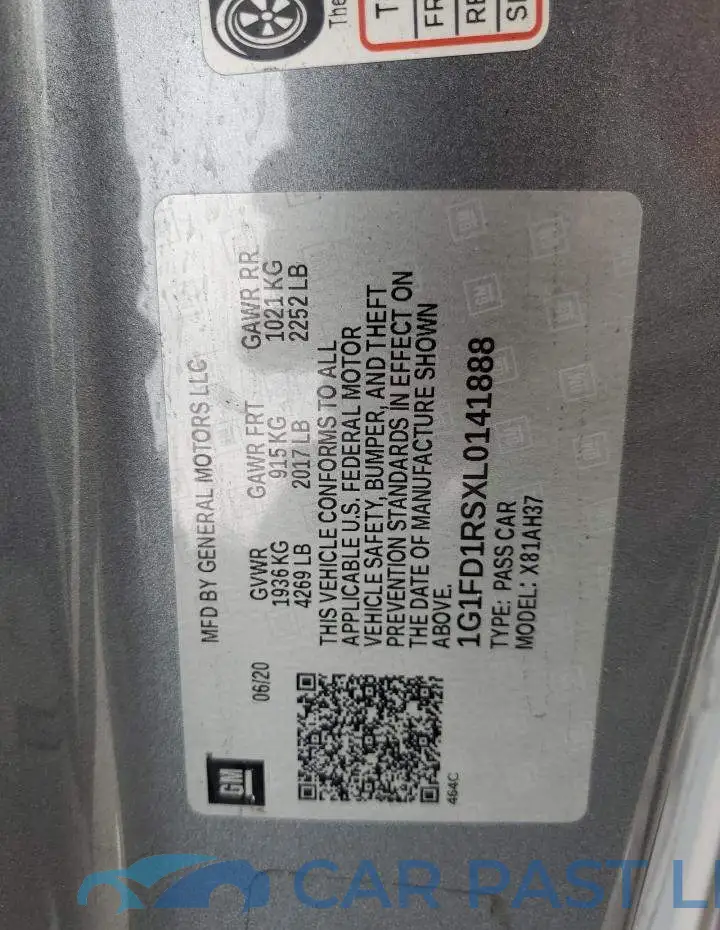 1G1FD1RSXL0141888# 12