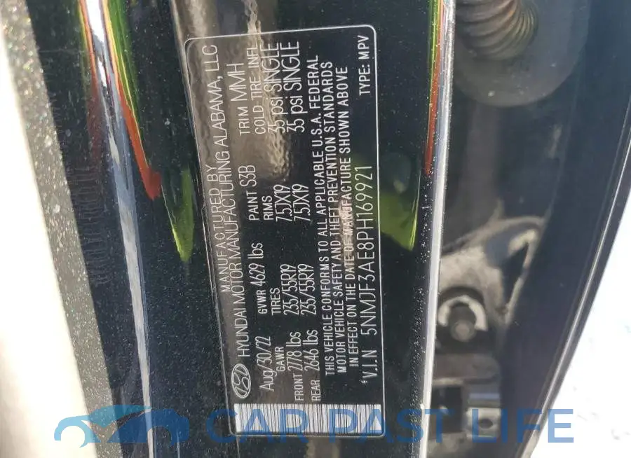 5NMJF3AE8PH169921# 13