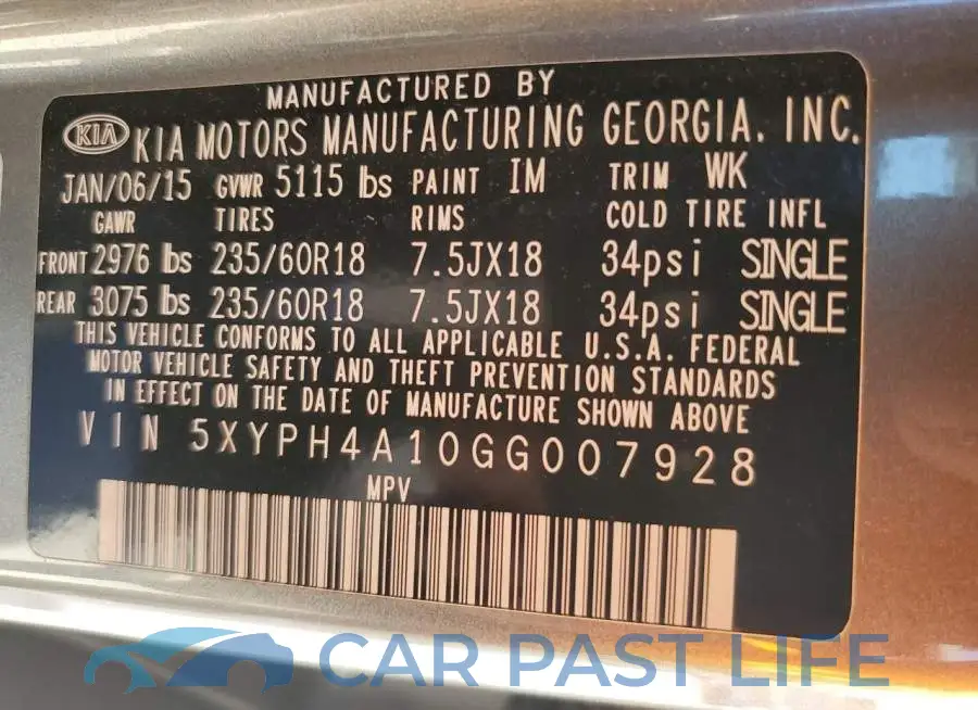 5XYPH4A10GG007928# 14
