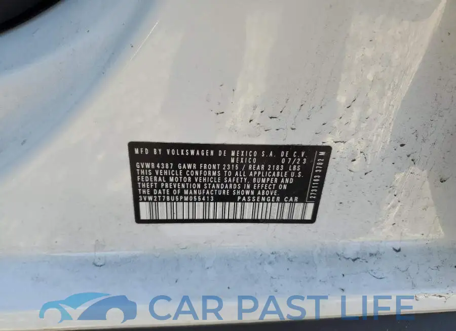 3VW2T7BU5PM055413# 12