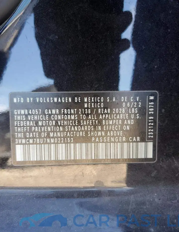 3VWCM7BU7NM022153# 12