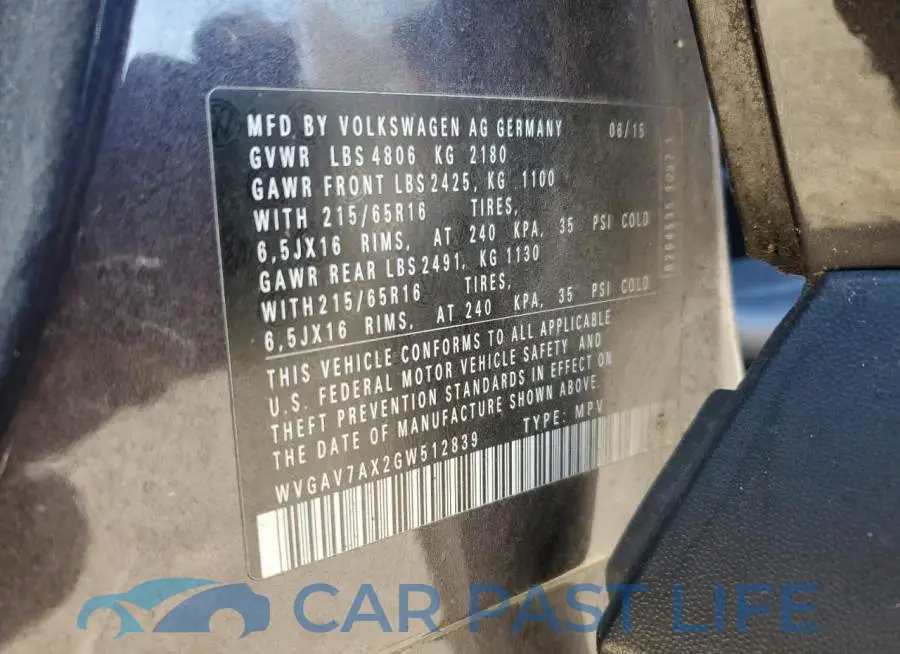 WVGAV7AX2GW512839# 13