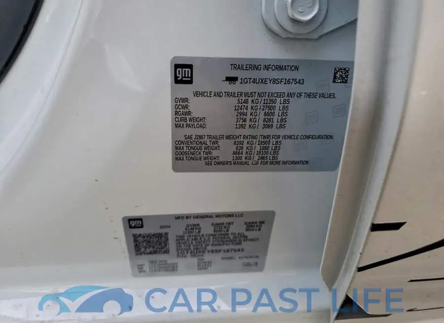 1GT4UXEY8SF167543# 12