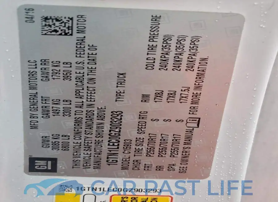 1GTN1LEC0GZ903293# 13