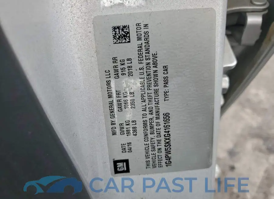 1G4PW5SKXG4161656# 13