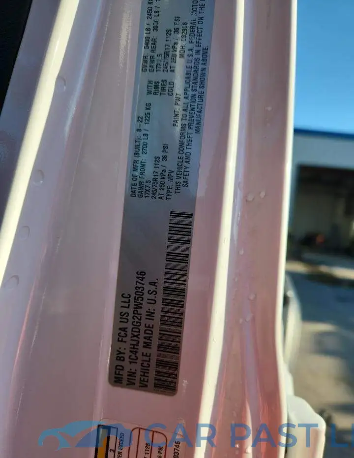 1C4HJXDG2PW503746# 13
