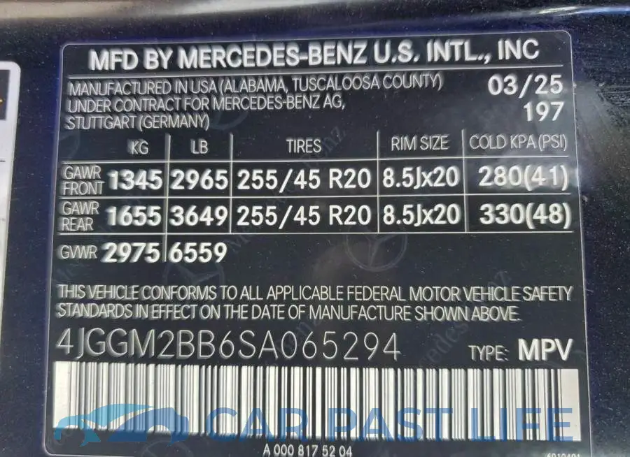 4JGGM2BB6SA065294# 13