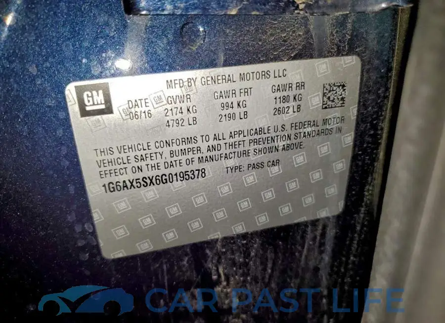 1G6AX5SX6G0195378# 12