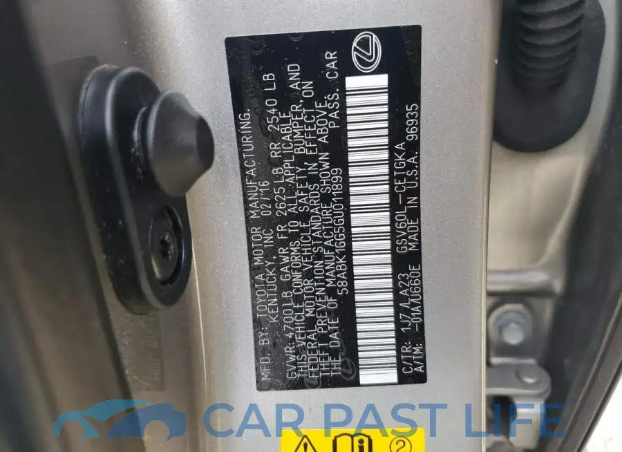 58ABK1GG5GU011899# 13