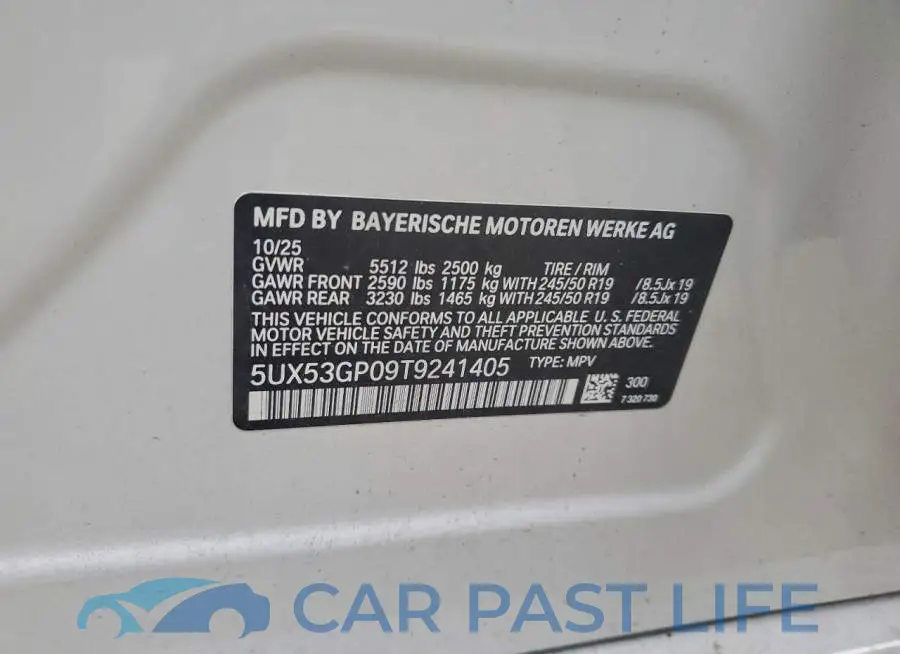 5UX53GP09T9241405# 13