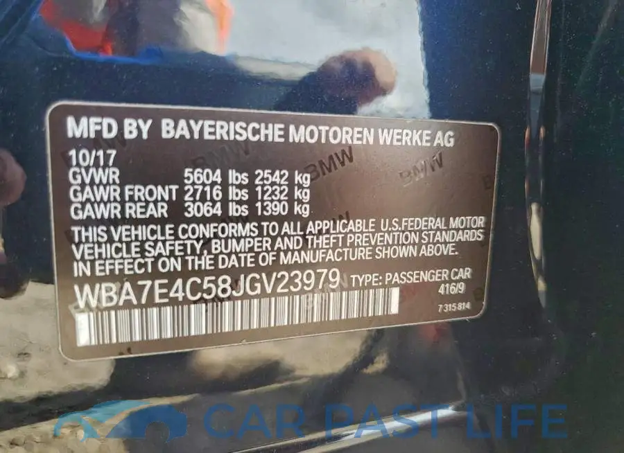 WBA7E4C58JGV23979# 12