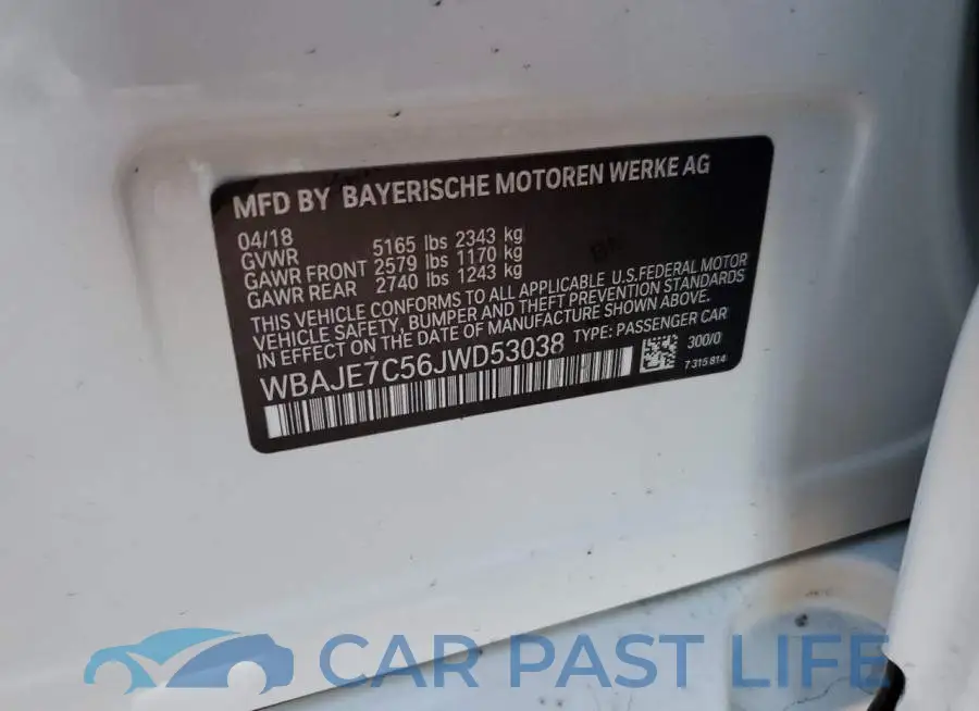 WBAJE7C56JWD53038# 12