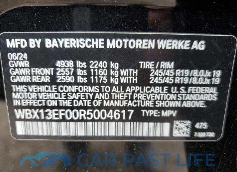WBX13EF00R5004617# 12