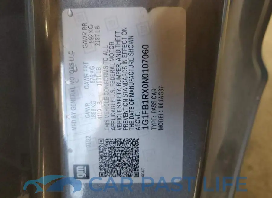 1G1FB1RX0N0107060# 13