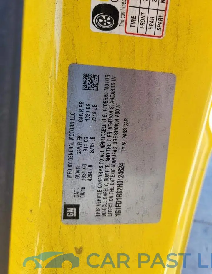 1G1FD1RS2H0124624# 12