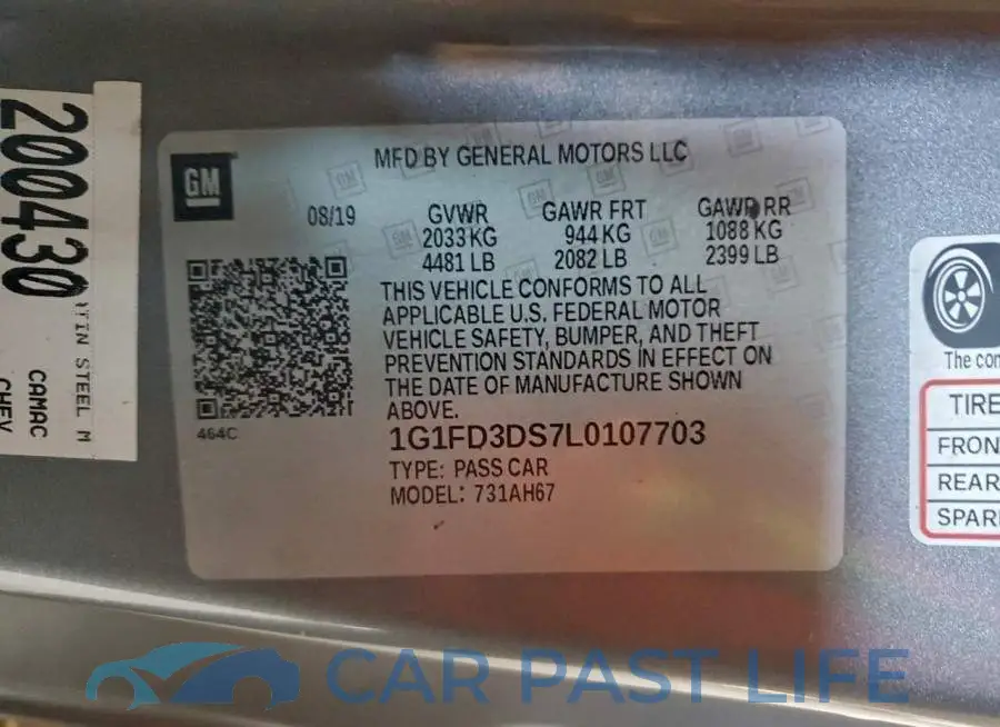 1G1FD3DS7L0107703# 12