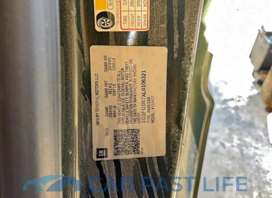 1G1FG1R7XL0106321# 10