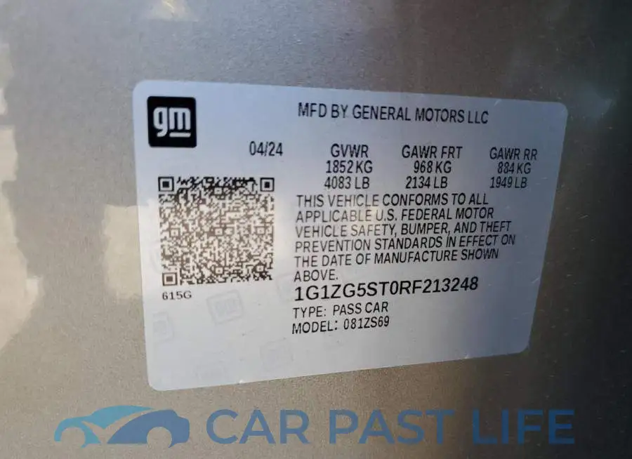 1G1ZG5ST0RF213248# 12