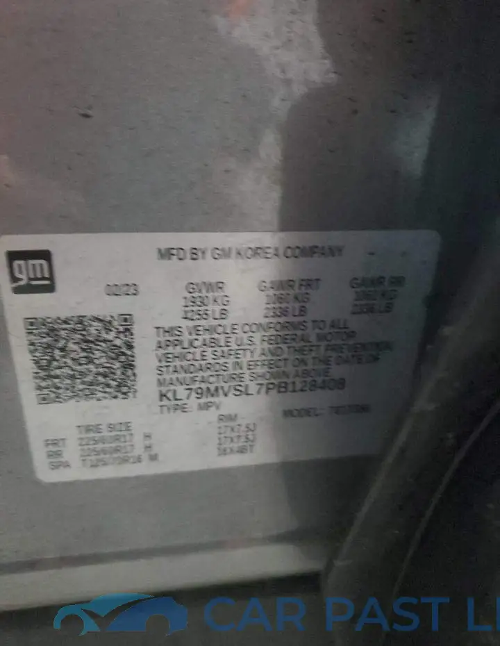KL79MVSL7PB128408# 13