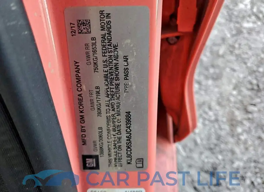 KL8CD6SA6JC439884# 12