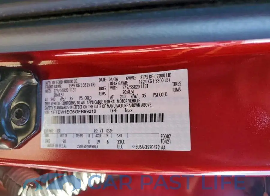 1FTEW1EG6GFB99210# 12