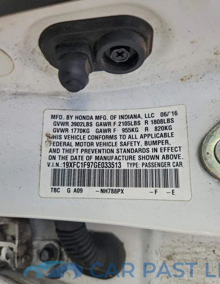 19XFC1F97GE033513# 12