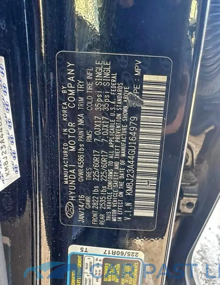 KM8J23A44GU164979# 10