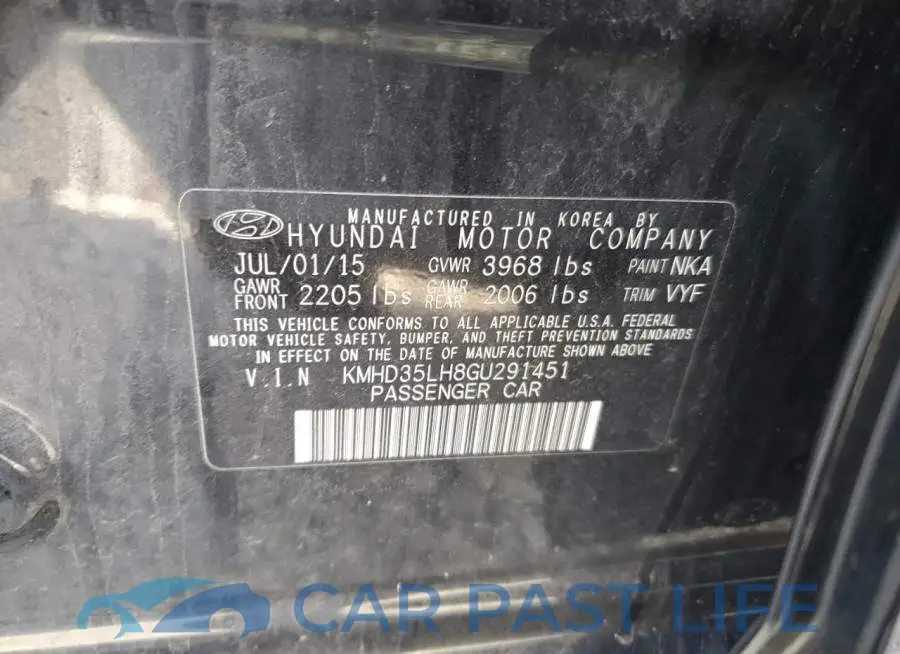 KMHD35LH8GU291451# 12