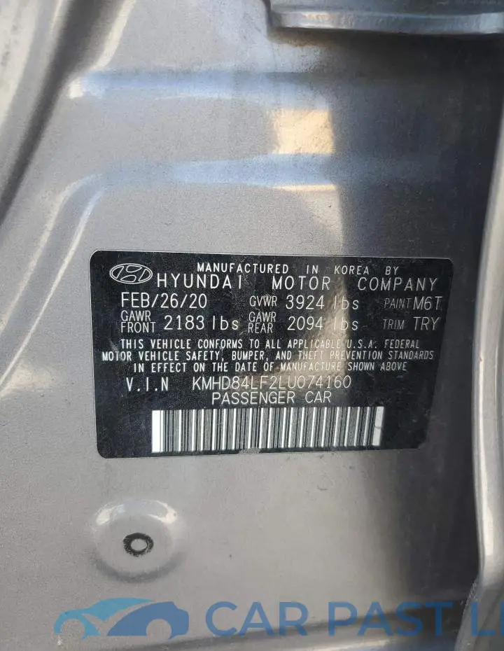 KMHD84LF2LU074160# 12