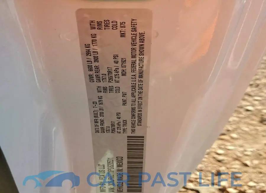3C6JR6DT8PG620531# 12