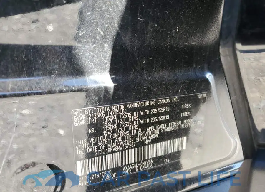 2T3J1RFV8MW157267# 13