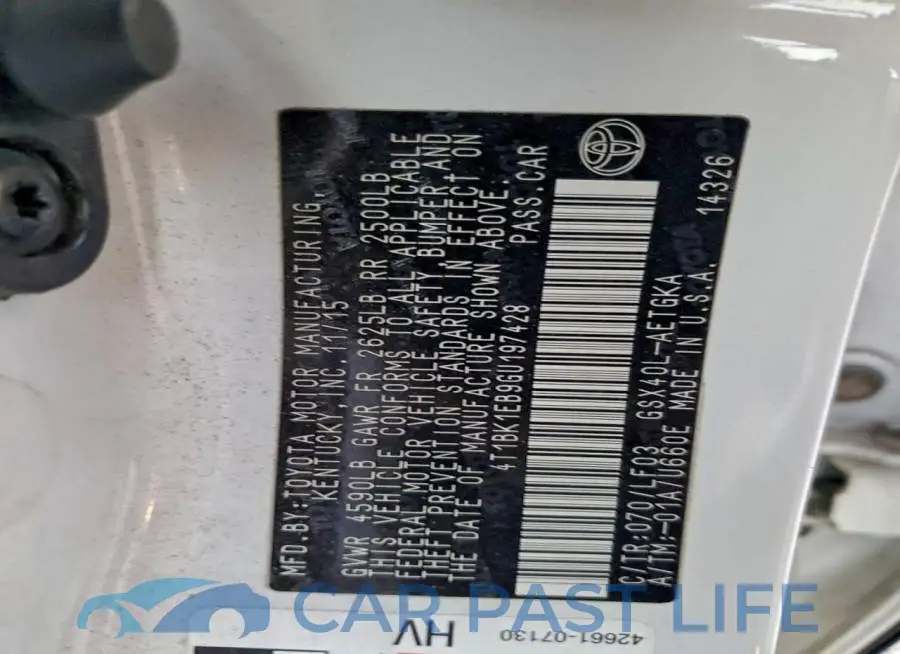 4T1BK1EB9GU197428# 12