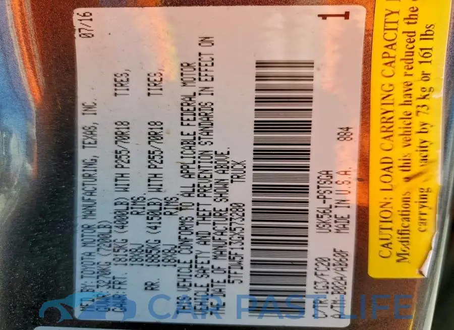 5TFDW5F13GX573280# 13
