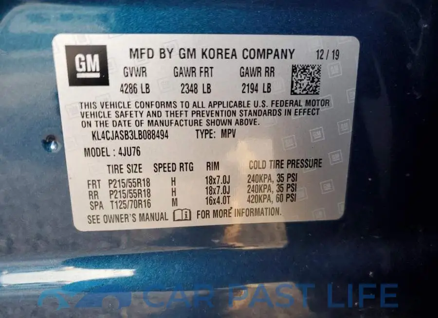 KL4CJASB3LB088494# 12