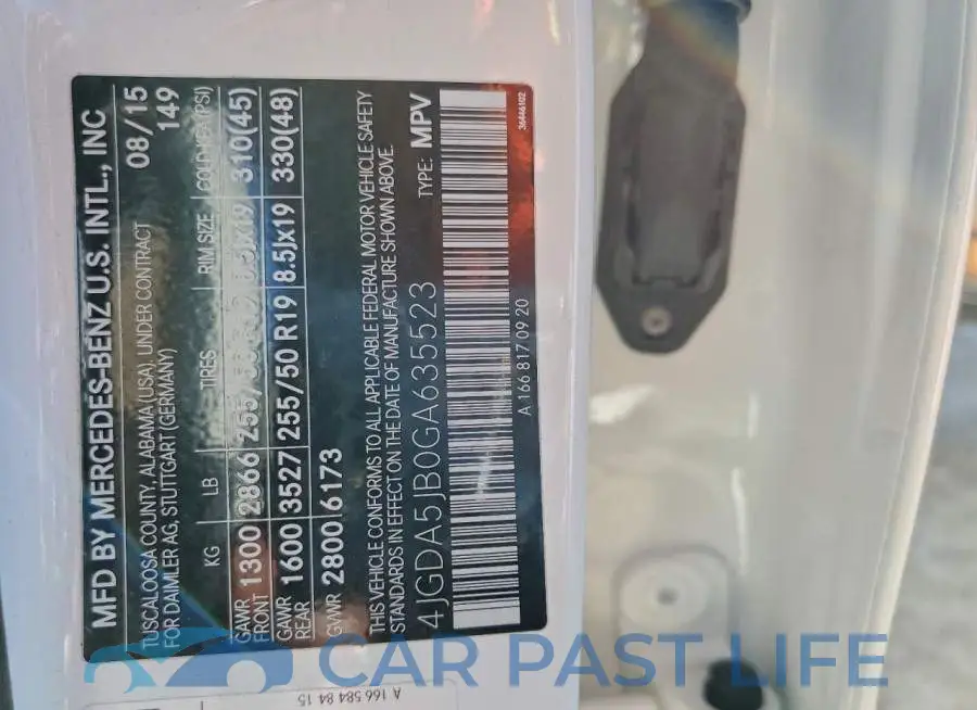 4JGDA5JB0GA635523# 13