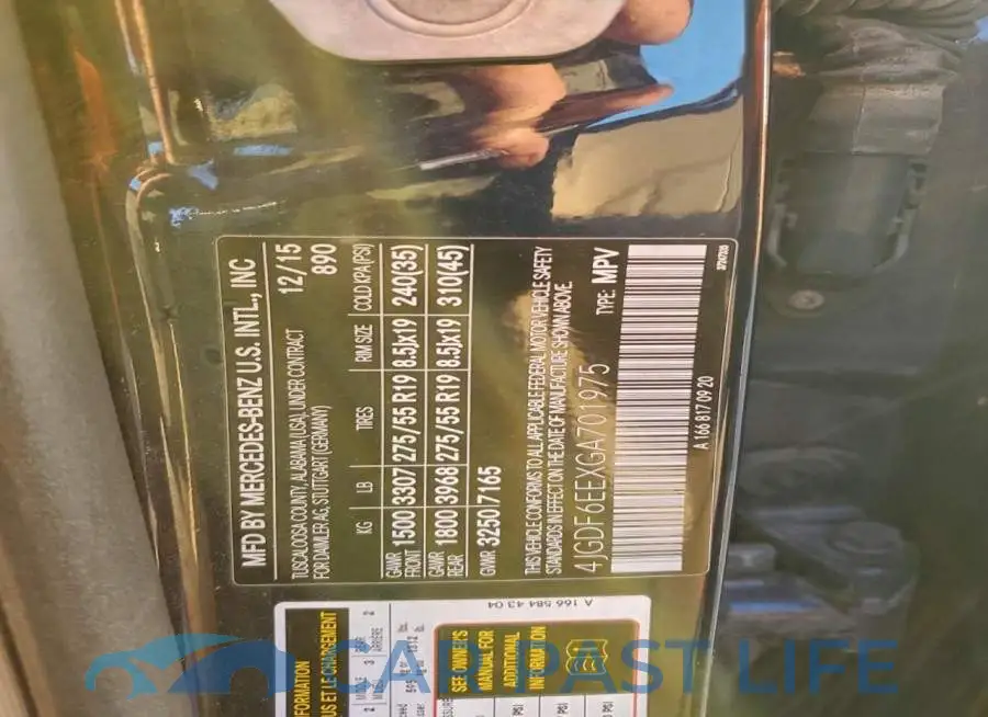 4JGDF6EEXGA701975# 12