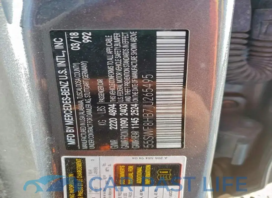 55SWF8HB7JU265495# 12